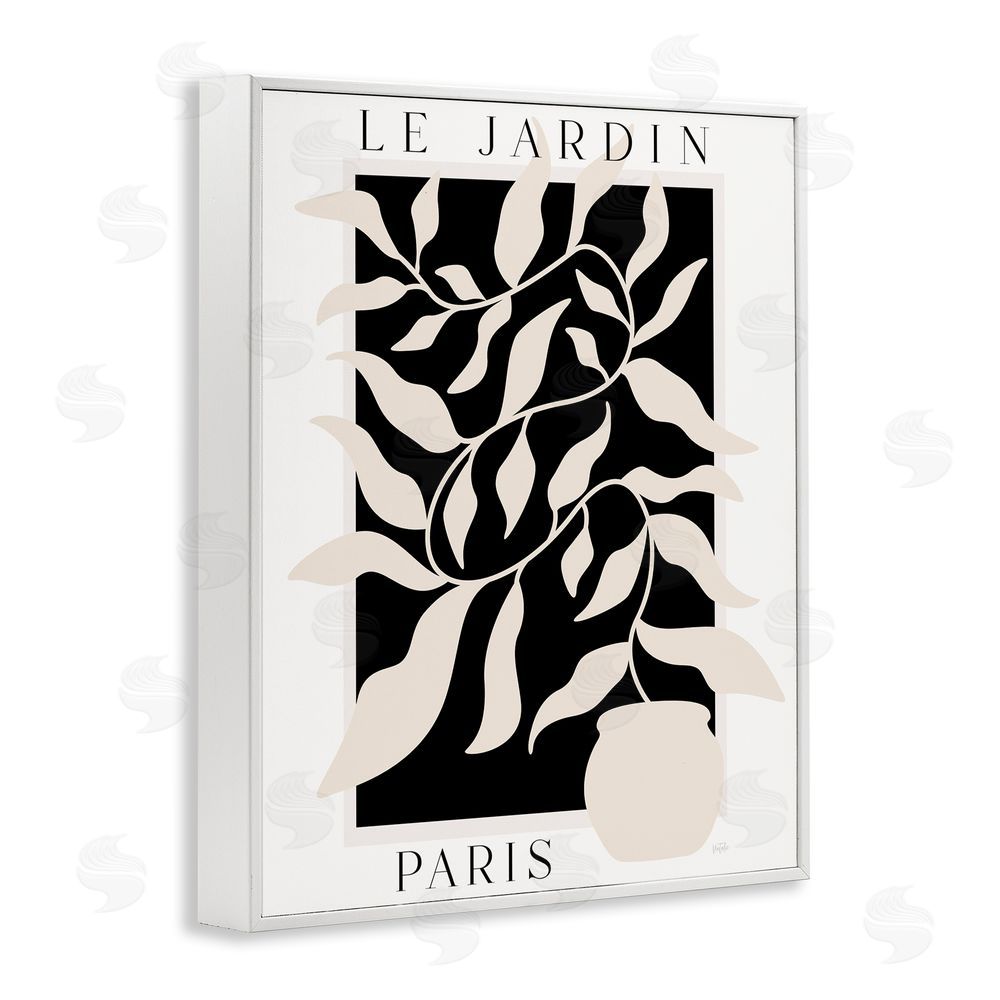 Natalie Carpentieri Le Jardin Paris Botanicals White Framed Giclee Wall Art Print