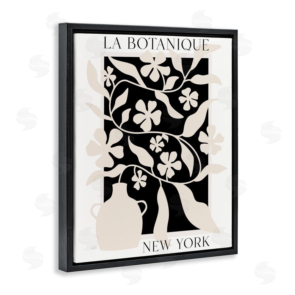 Natalie Carpentieri La Botanique New York Black Floating Frame Canvas Wall Art Print