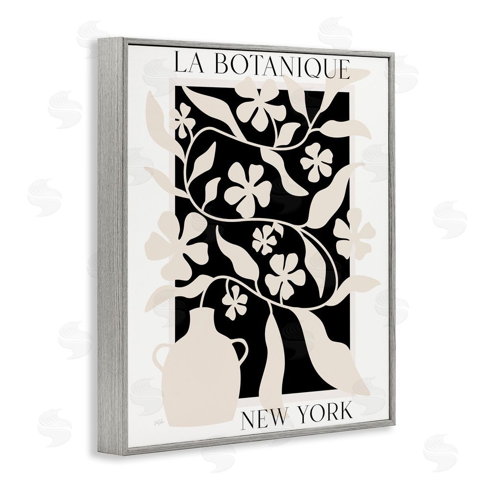 Natalie Carpentieri La Botanique New York Gray Framed Giclee Wall Art Print