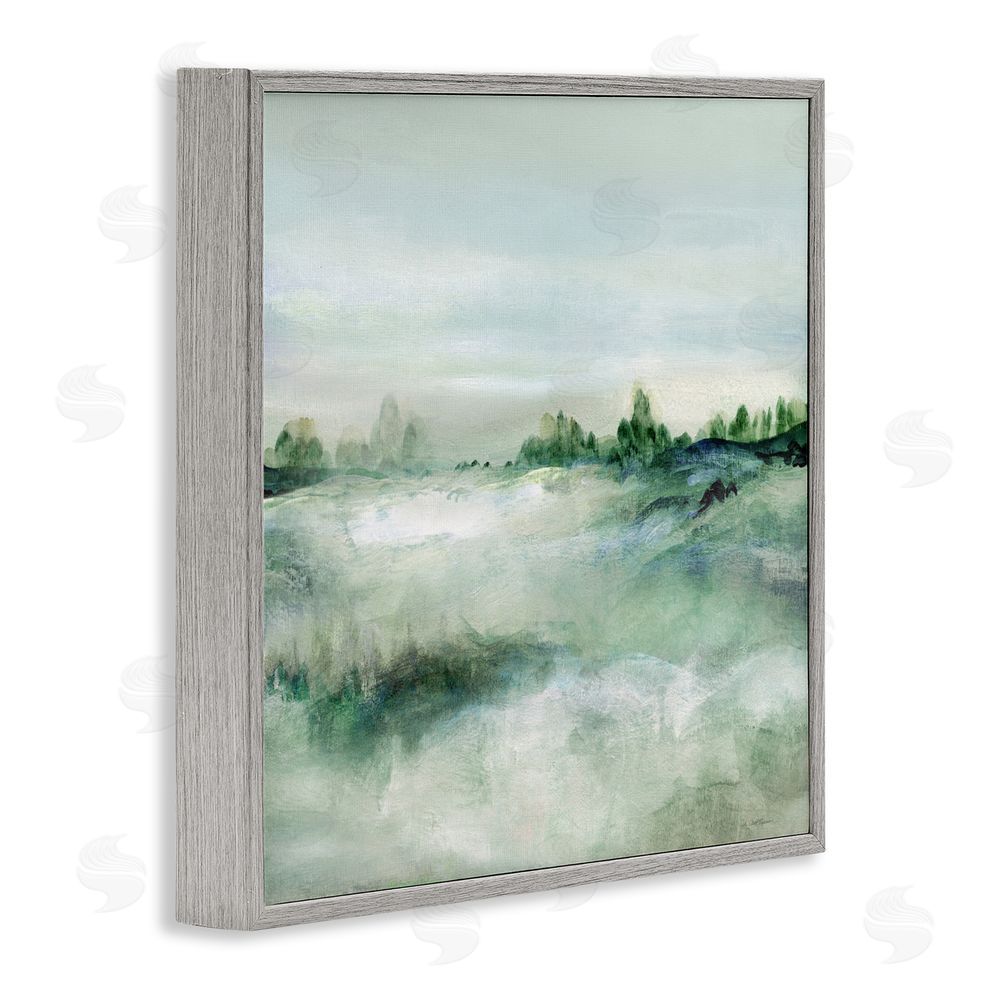 Carol Robinson Far Reaching Meadow Gray Framed Giclee Wall Art Print