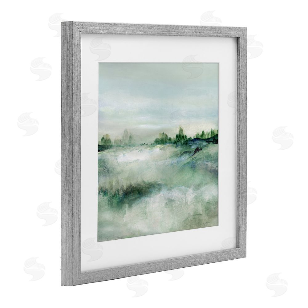Carol Robinson Far Reaching Meadow Gray Framed Print Under Glass Wall Art
