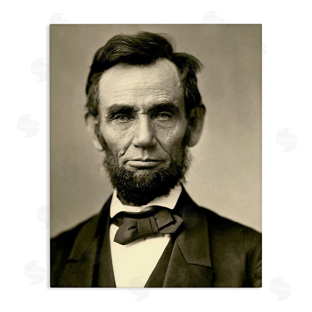 Alexander Gardner Iconic Lincoln Portrait Stretched Canvas Wall Art Print
