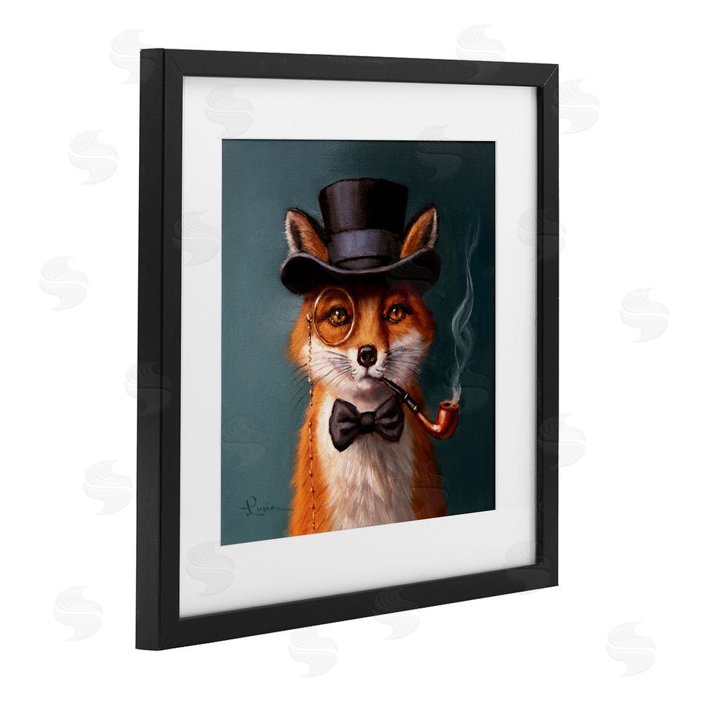 Lucia Heffernan Charming Dapper Fox Black Framed Print Under Glass Wall Art