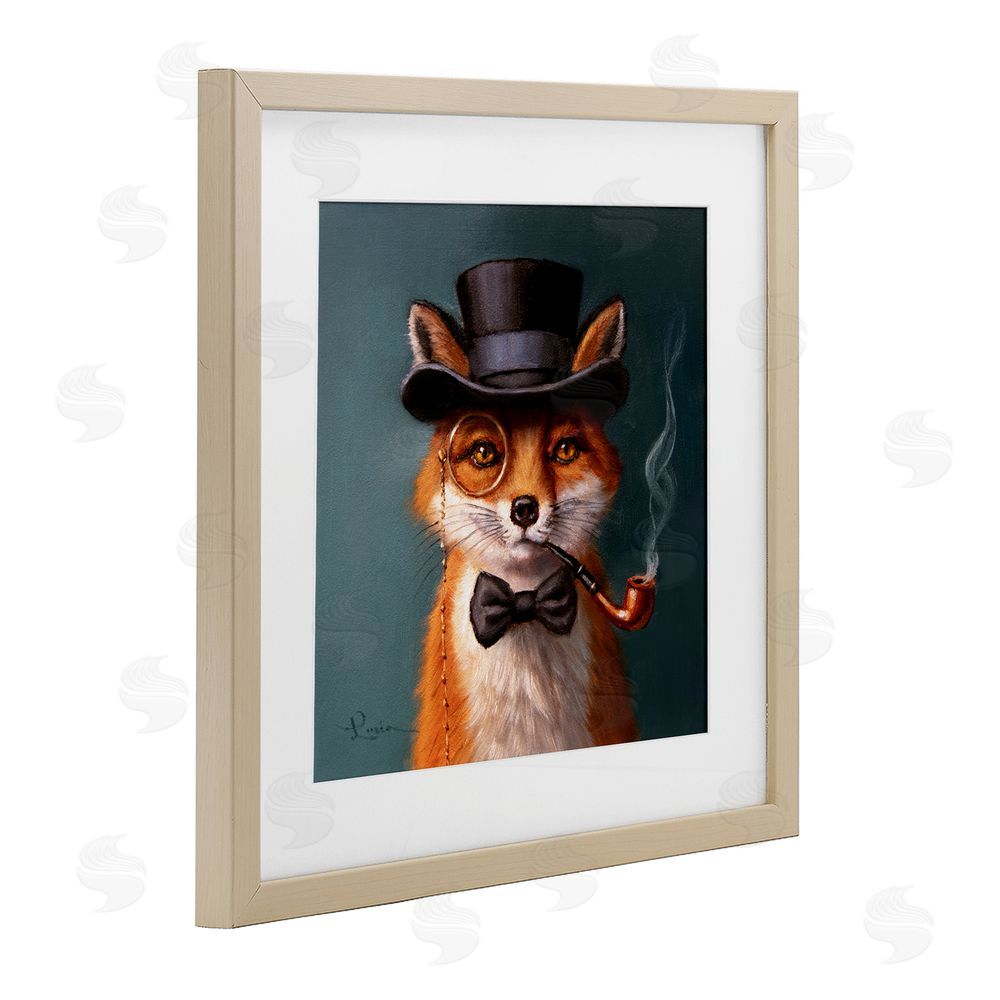 Lucia Heffernan Charming Dapper Fox Birch Framed Print Under Glass Wall Art