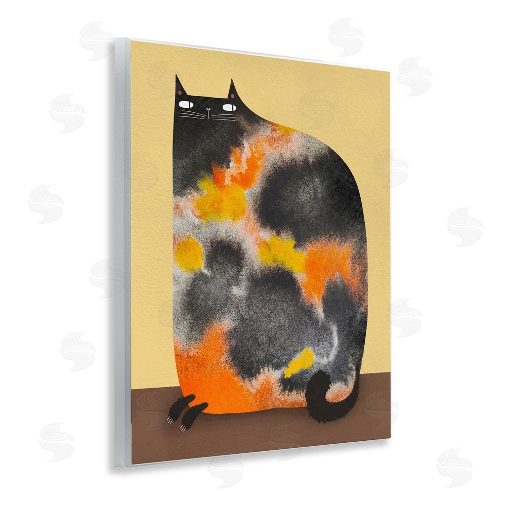 Gabriela Avila Diluted Calico Cat Wall Plaque Art Print