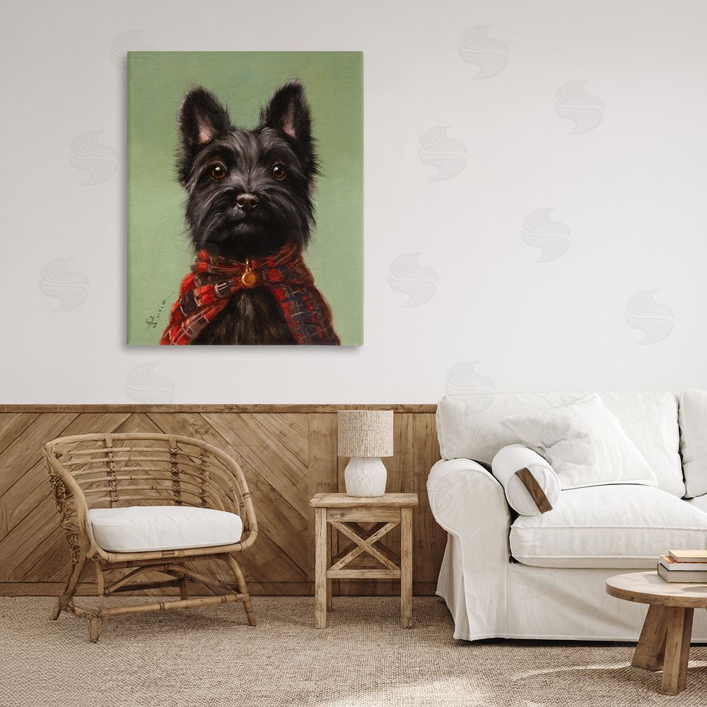 Lucia Heffernan The Scot Scottish Terrier Stretched Canvas Wall Art in Room