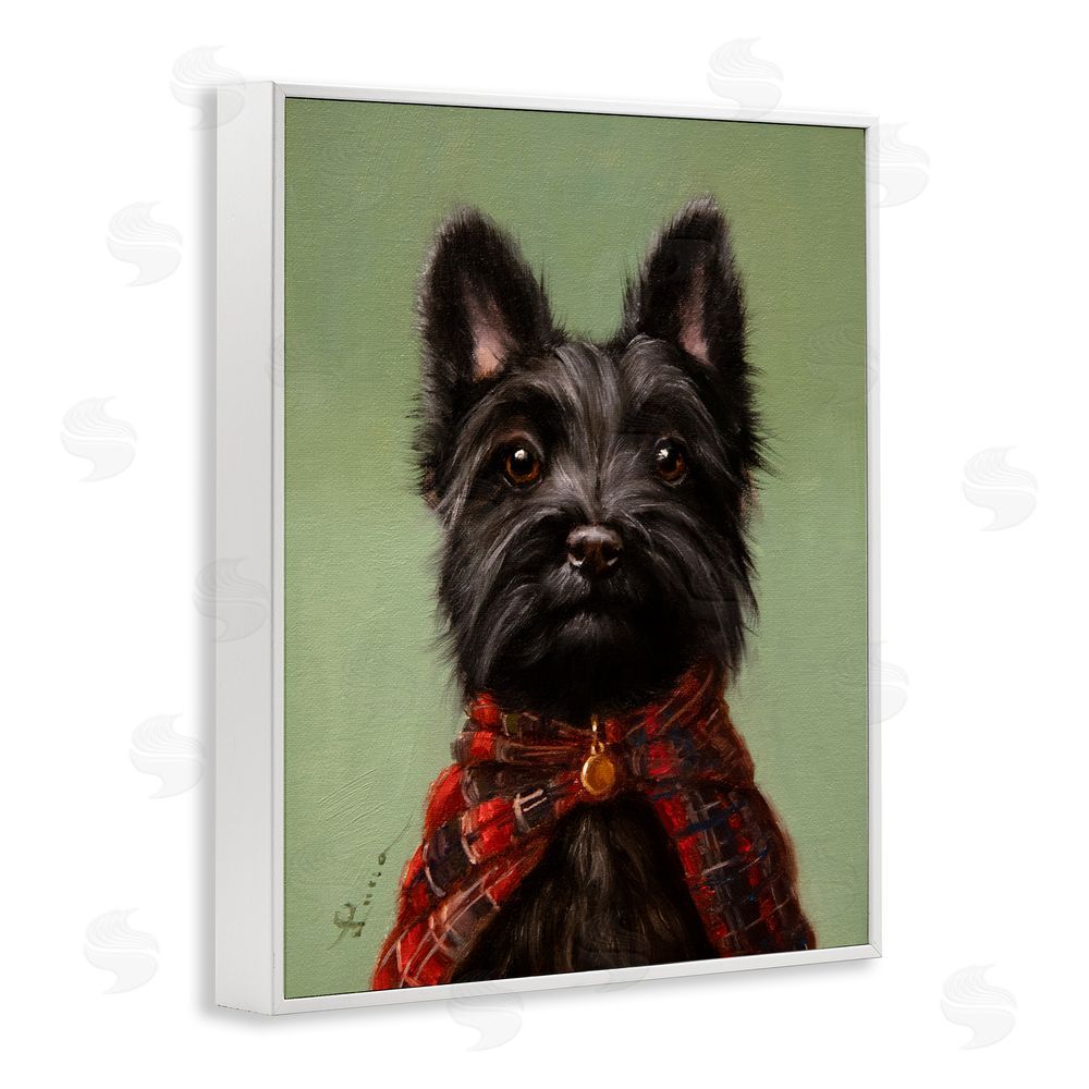 Lucia Heffernan The Scot Scottish Terrier White Framed Giclee Wall Art Print
