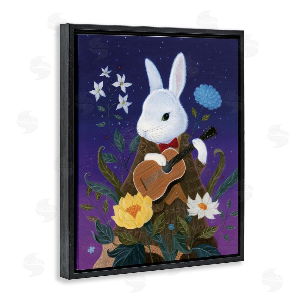 Gina Matarazzo Maria Von Carrot Black Floating Frame Canvas Wall Art Print