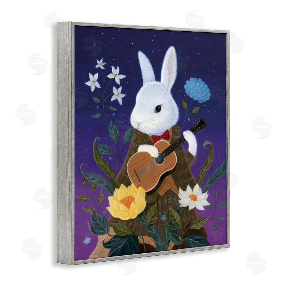 Gina Matarazzo Maria Von Carrot Gray Framed Giclee Wall Art Print