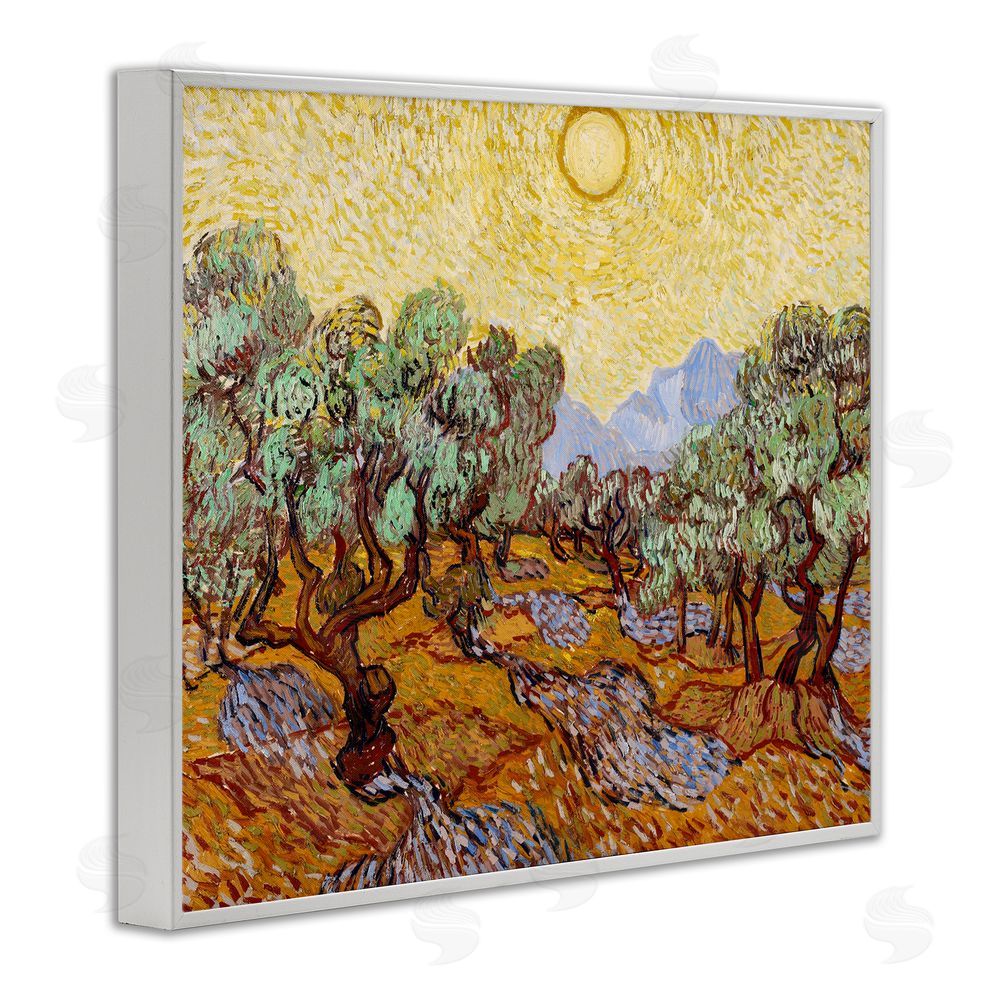 Vincent Van Gogh Olive Trees Van Gogh White Framed Giclee Wall Art Print