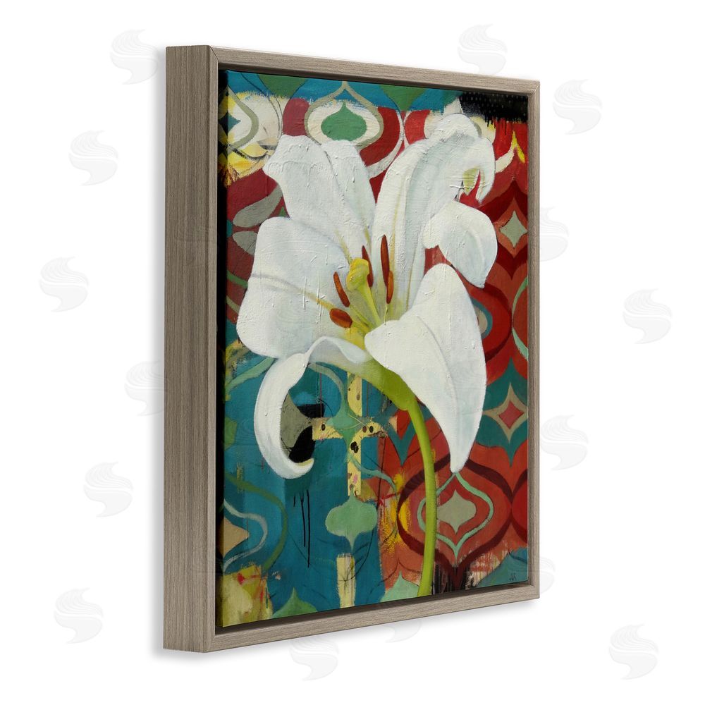 Pierre-Auguste Renoir In The Spotlight Lily Brown Floating Frame Canvas Wall Art Print