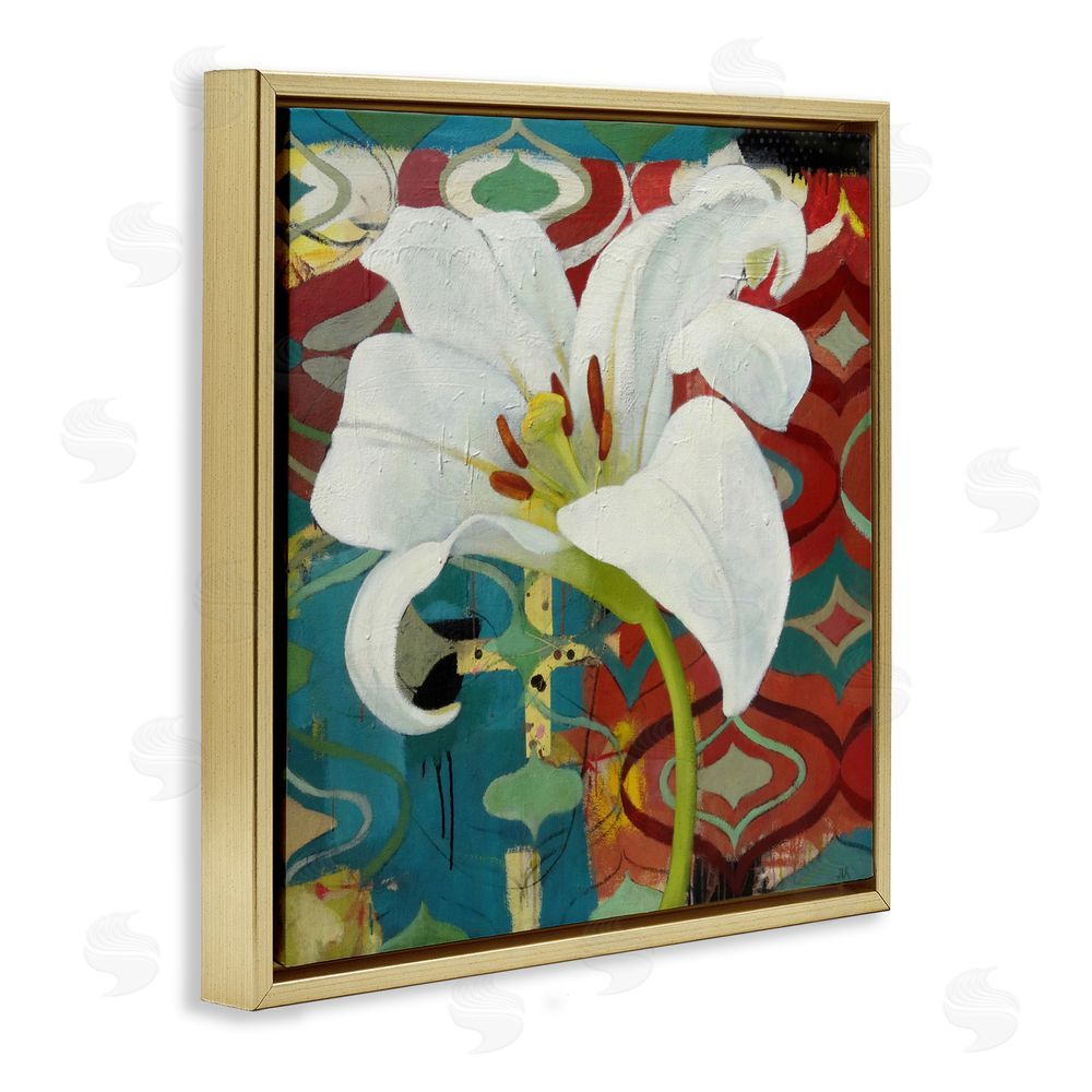 Pierre-Auguste Renoir In The Spotlight Lily Gold Floating Frame Canvas Wall Art Print