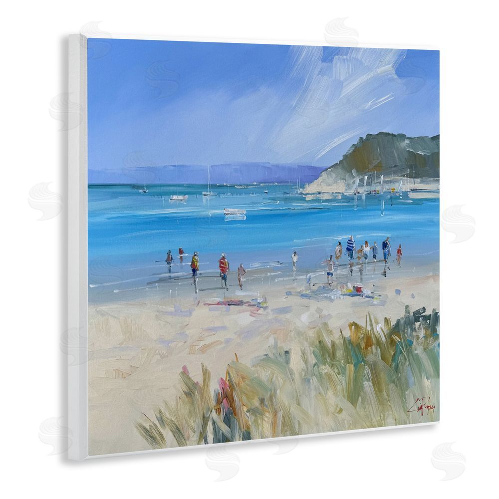 Craig Trewin Penny Summer Sorrento Beachgoers Wall Plaque Art Print