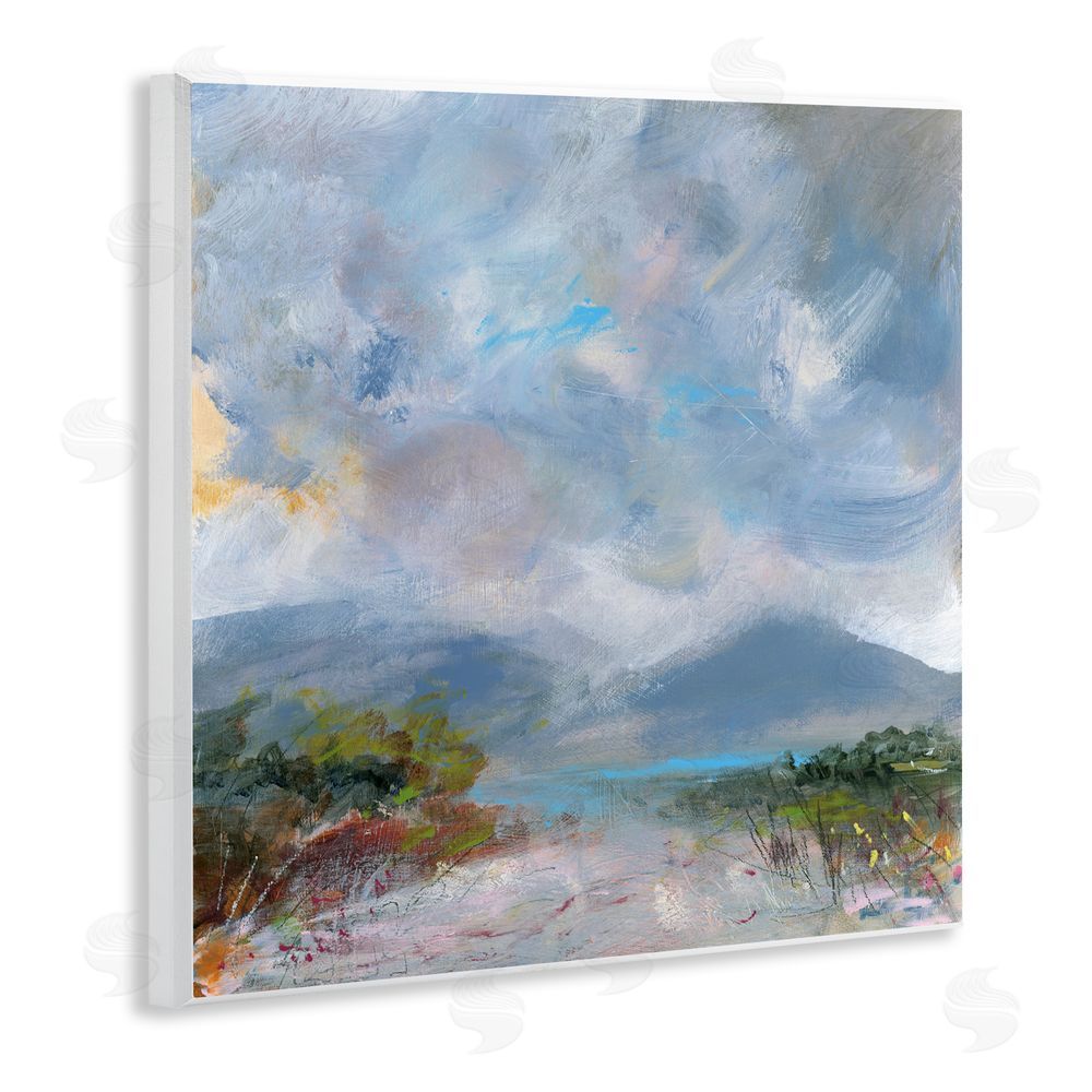 Leslie Birch Expressive Mountain Mists Wall Plaque Art Print