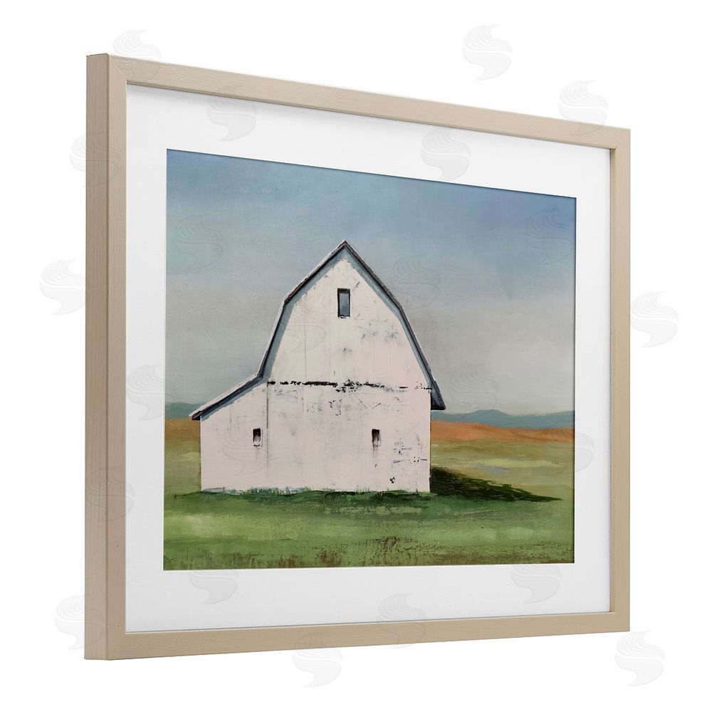 Max Maxx Weathered and Wise Barn Birch Framed Print Under Glass Wall Art