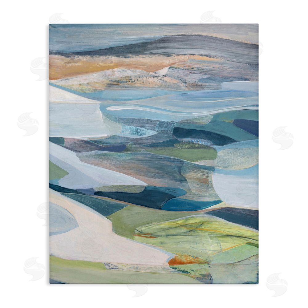 Farren Lee Shifting Horizons Distortion Stretched Canvas Wall Art Print