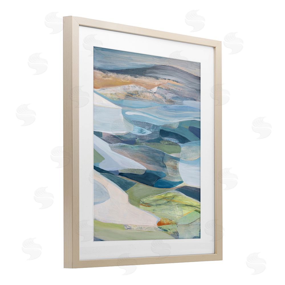 Farren Lee Shifting Horizons Distortion Birch Framed Print Under Glass Wall Art
