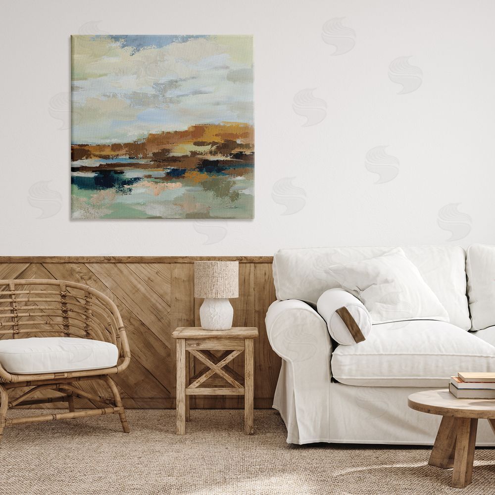 Silvia Vassileva American West Distortion Stretched Canvas Wall Art in Room