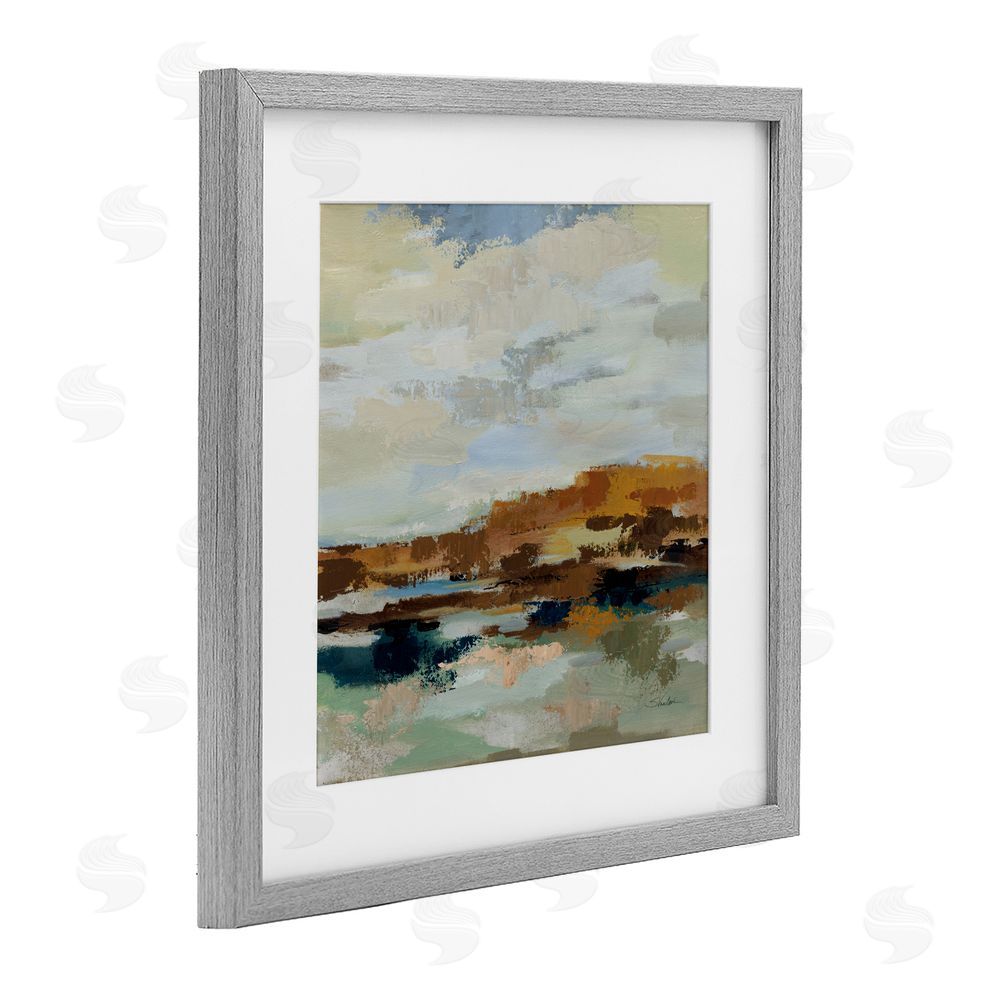 Silvia Vassileva American West Distortion Gray Framed Print Under Glass Wall Art