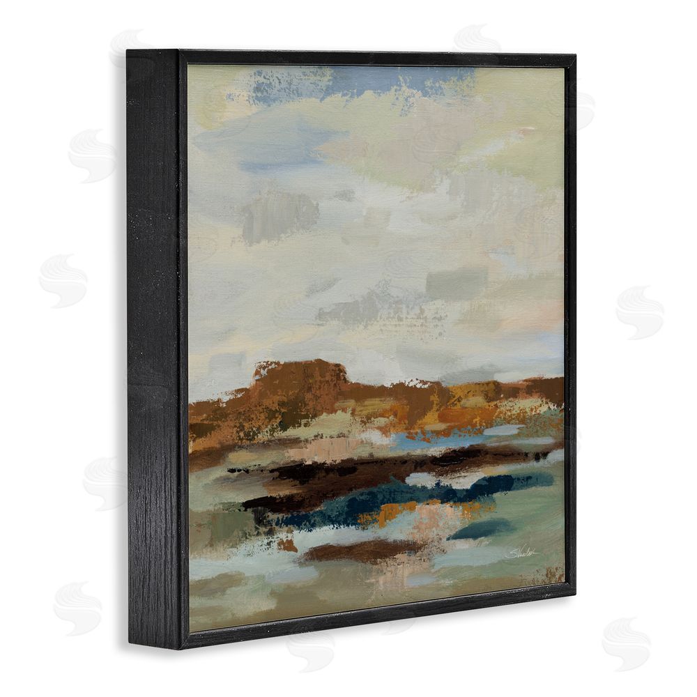 Silvia Vassileva American West Abstract Black Framed Giclee Wall Art Print