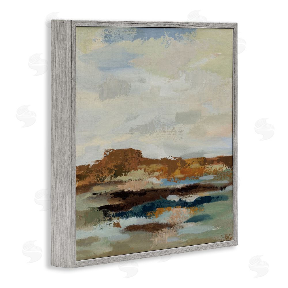 Silvia Vassileva American West Abstract Gray Framed Giclee Wall Art Print