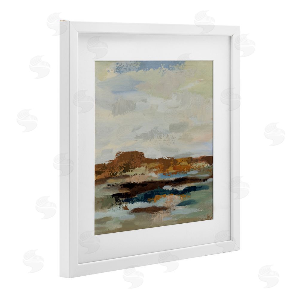Silvia Vassileva American West Abstract White Framed Print Under Glass Wall Art