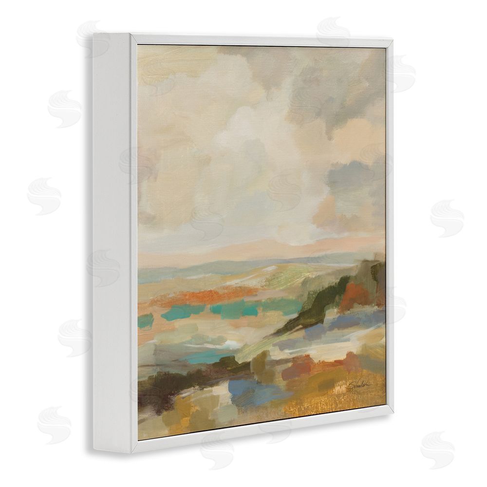 Silvia Vassileva Muted Harmony Palette White Framed Giclee Wall Art Print