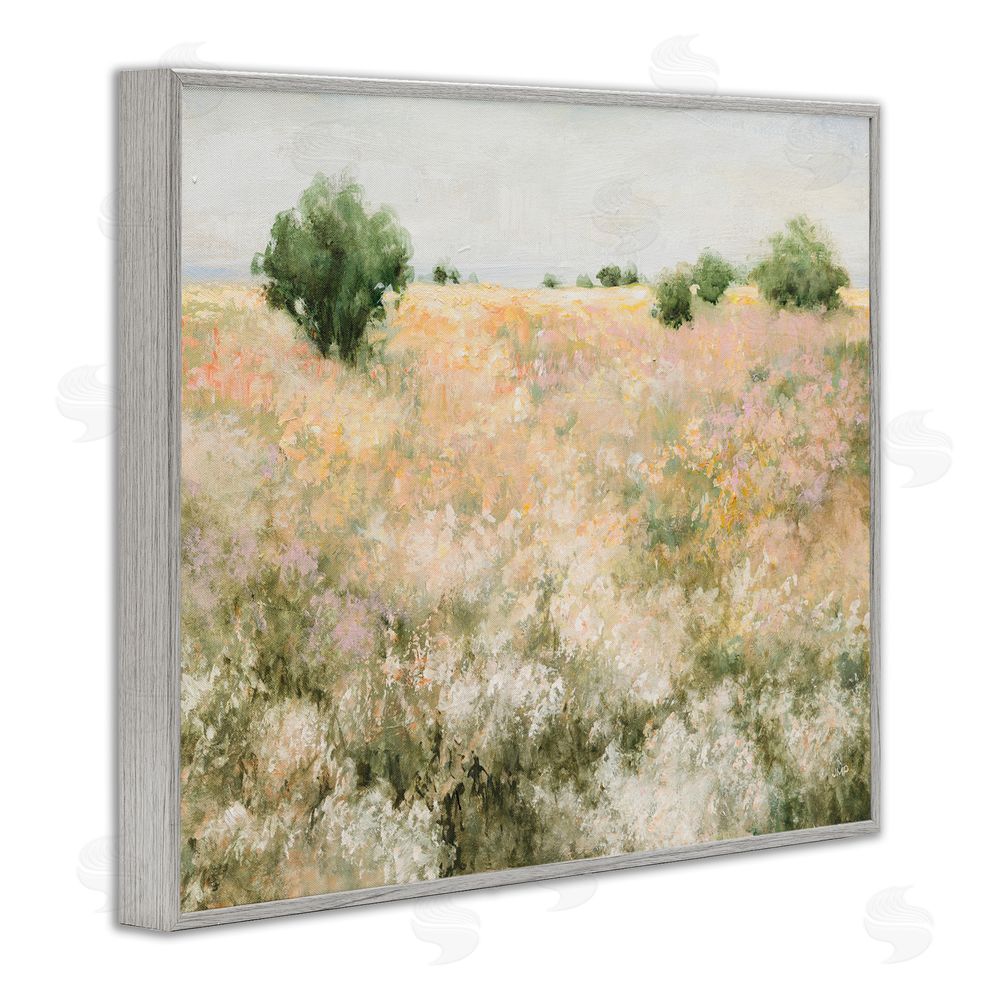 Julia Purinton Pastoral Freedom Field Gray Framed Giclee Wall Art Print