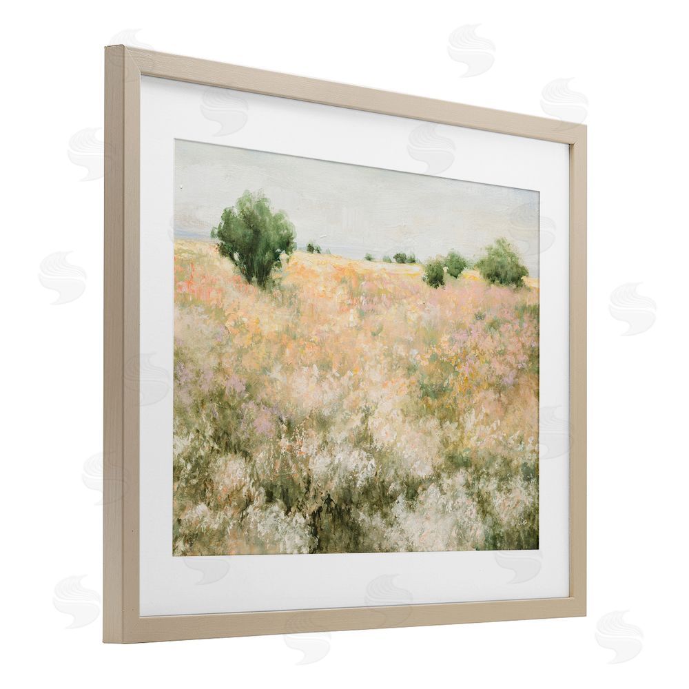 Julia Purinton Pastoral Freedom Field Birch Framed Print Under Glass Wall Art