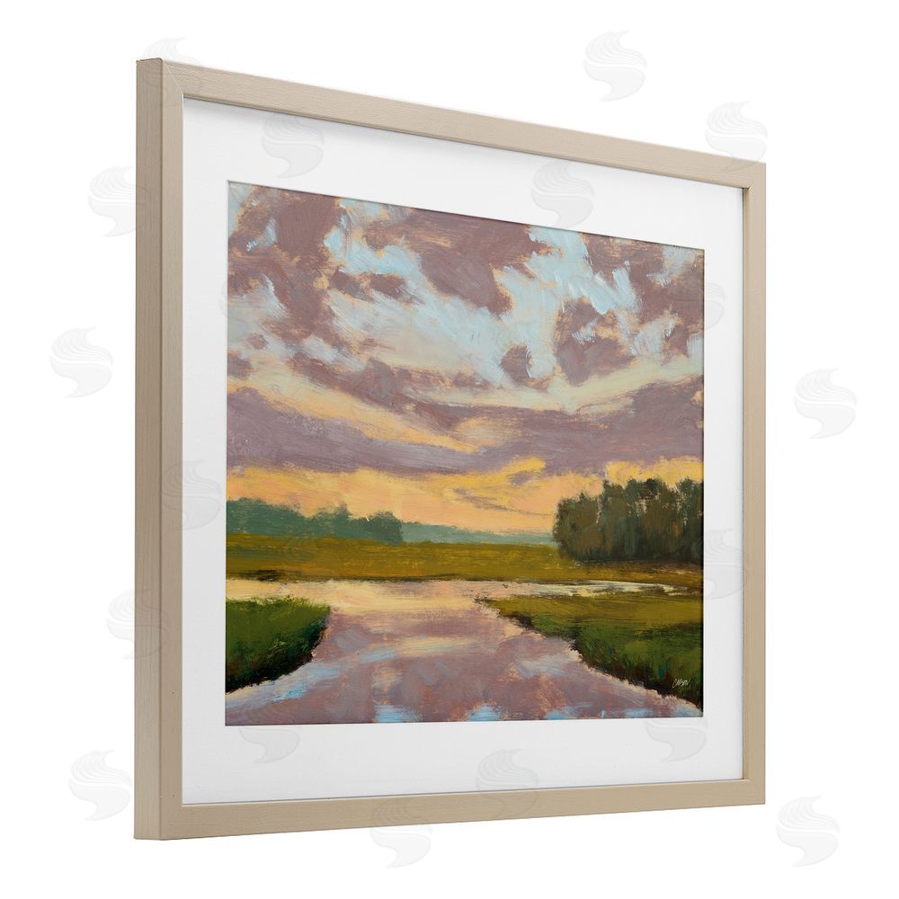 Carson Overstreet Lowcountry Sunset Palette Birch Framed Print Under Glass Wall Art