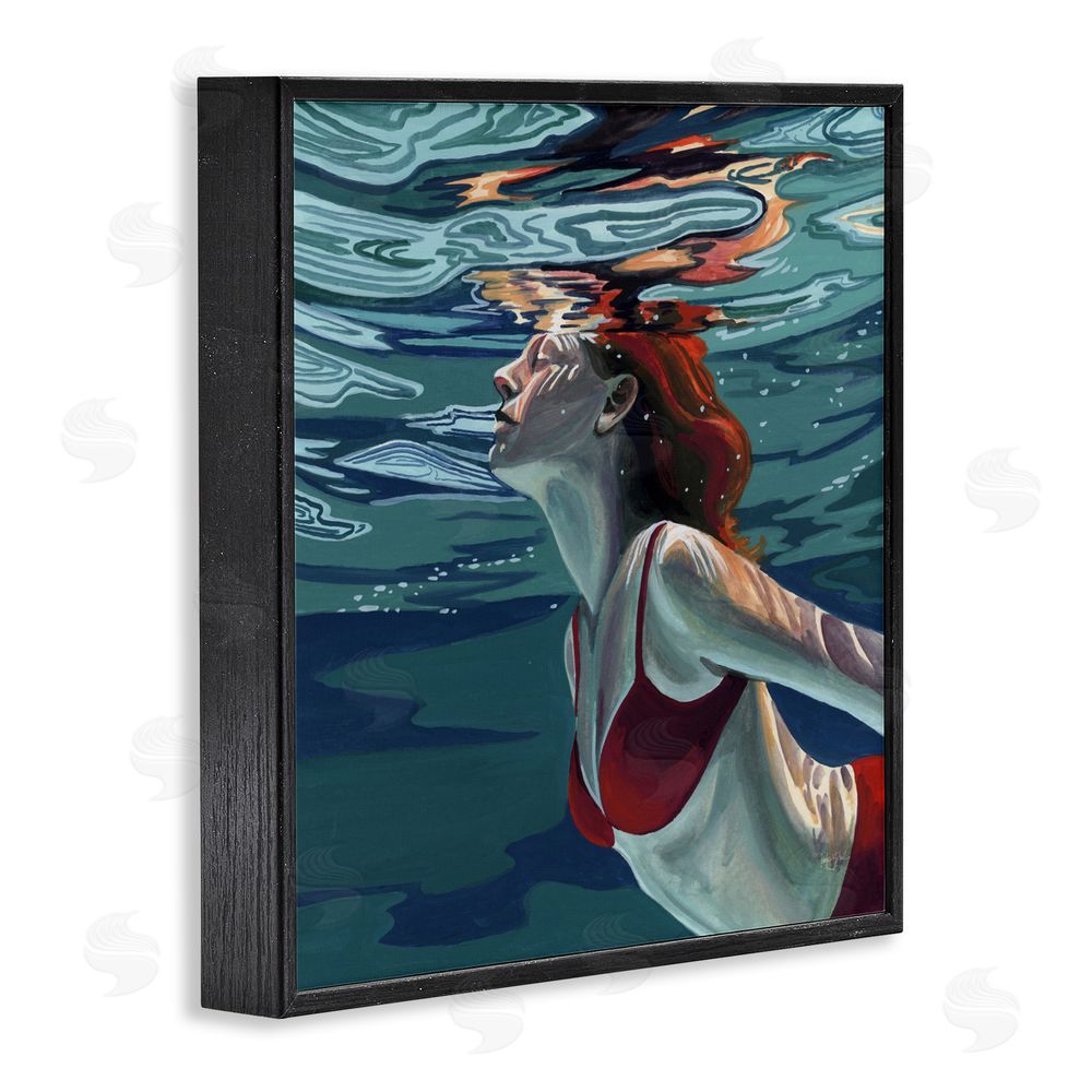 Kate Jarvik Birch Swimming To The Surface Black Framed Giclee Wall Art Print