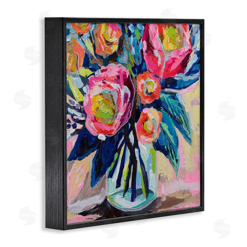 Jeanette Vertentes Because You Love Me Black Framed Giclee Wall Art Print