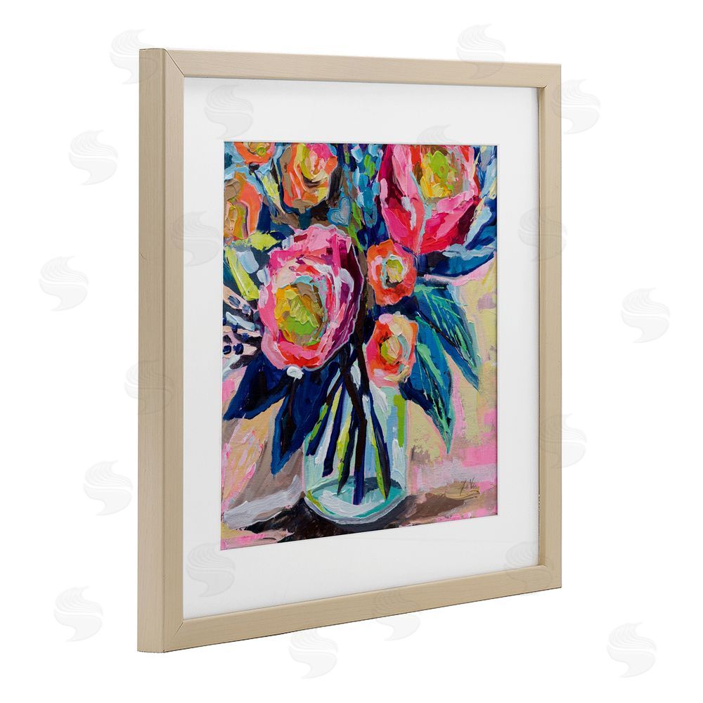 Jeanette Vertentes Because You Love Me Birch Framed Print Under Glass Wall Art