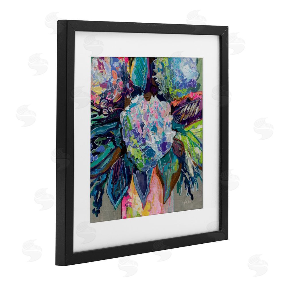 Jeanette Vertentes Love That Gives Bouquet Black Framed Print Under Glass Wall Art