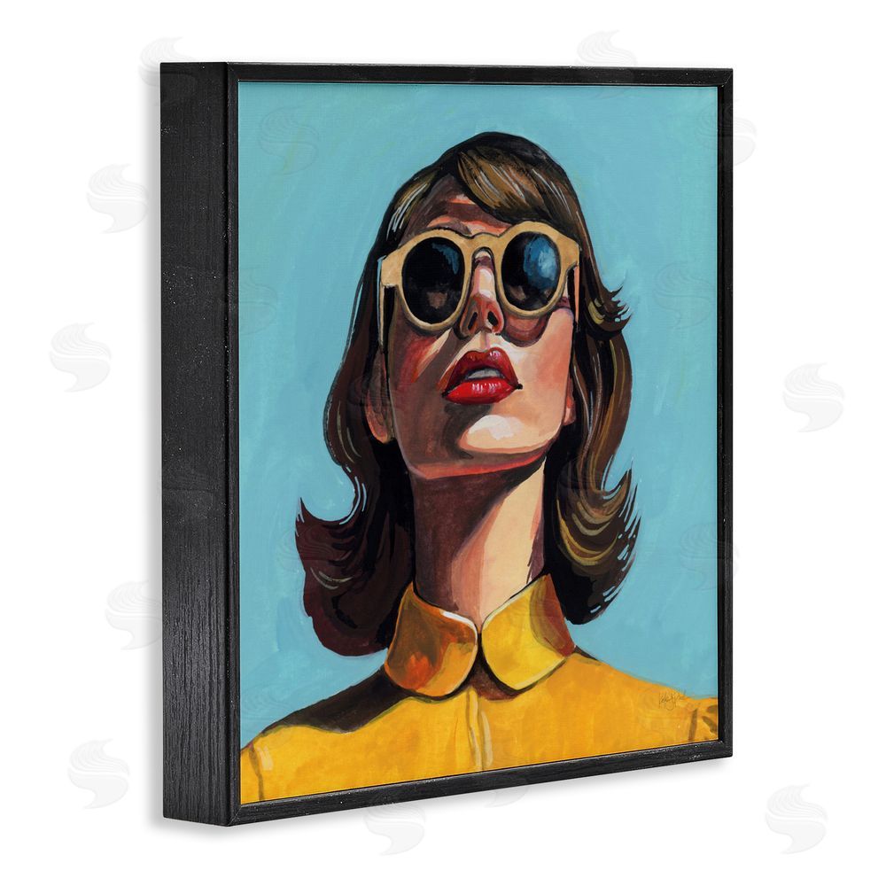 Kate Jarvik Birch Beautiful Sunshiny Day Retro Black Framed Giclee Wall Art Print