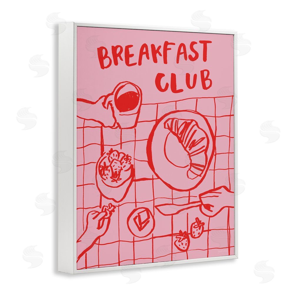 Jenaya Jackson Breakfast Club Doodles White Framed Giclee Wall Art Print