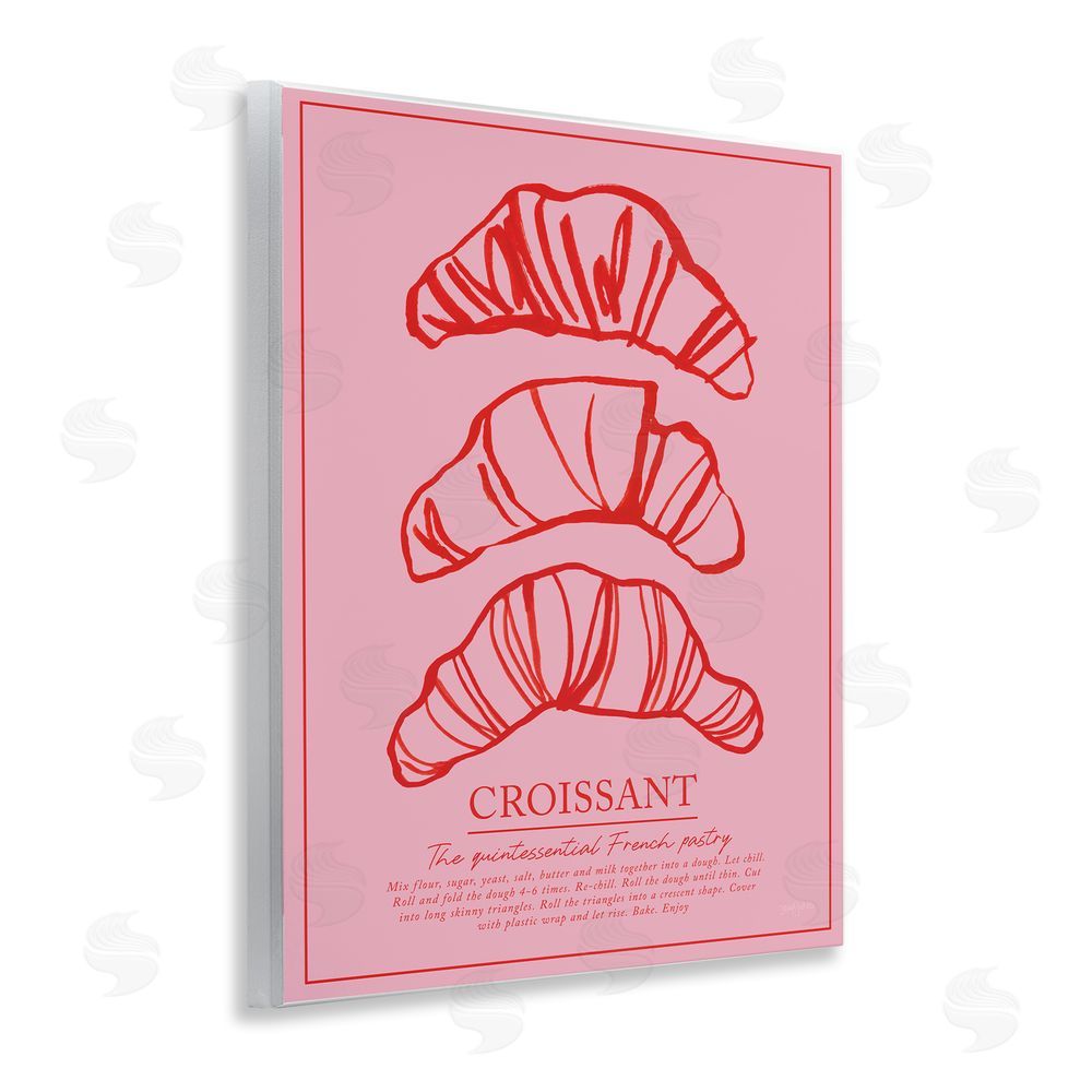 Jenaya Jackson Croissant Breakfast Pastry Wall Plaque Art Print