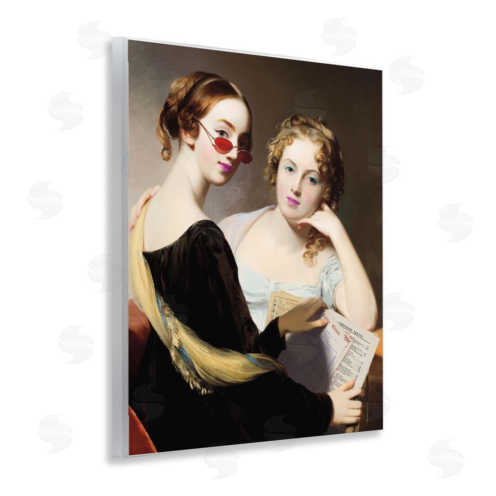 Wild Apple Portfolio Vintage Ladies Ordering Takeout Wall Plaque Art Print
