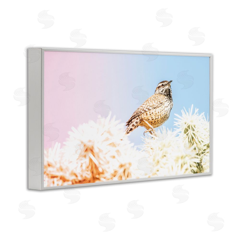 Nathan Larson Desert Song Bird White Framed Giclee Wall Art Print