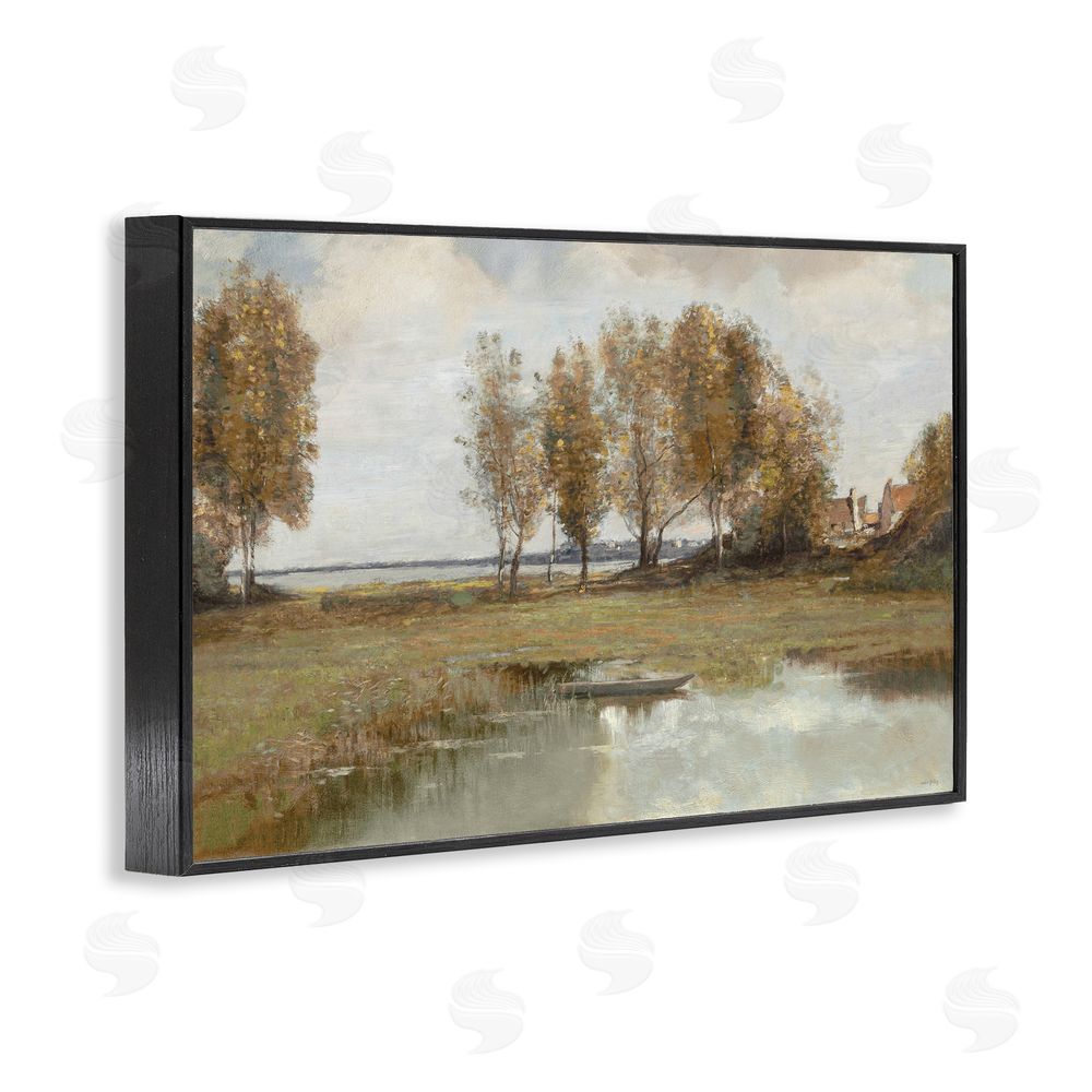 Amber Sterling A Peaceful Spot Landscape Black Framed Giclee Wall Art Print
