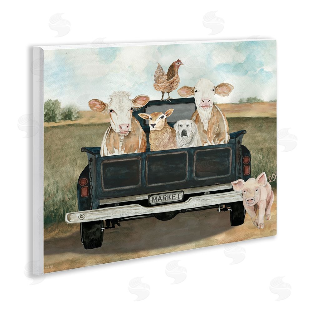 Cindy Jacobs Ready For A Farm Ride Wall Plaque Art Print
