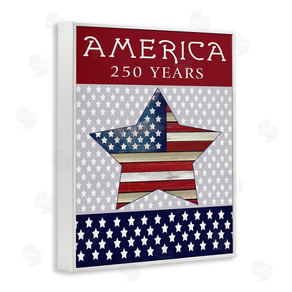 Cindy Jacobs Historic America 250 Years White Framed Giclee Wall Art Print