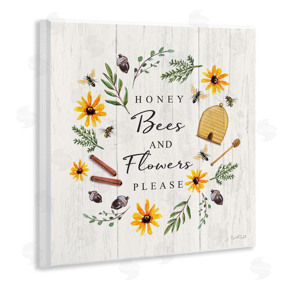 Elizabeth Tyndall Country Cottage Wreath & Quote Wall Plaque Art Print