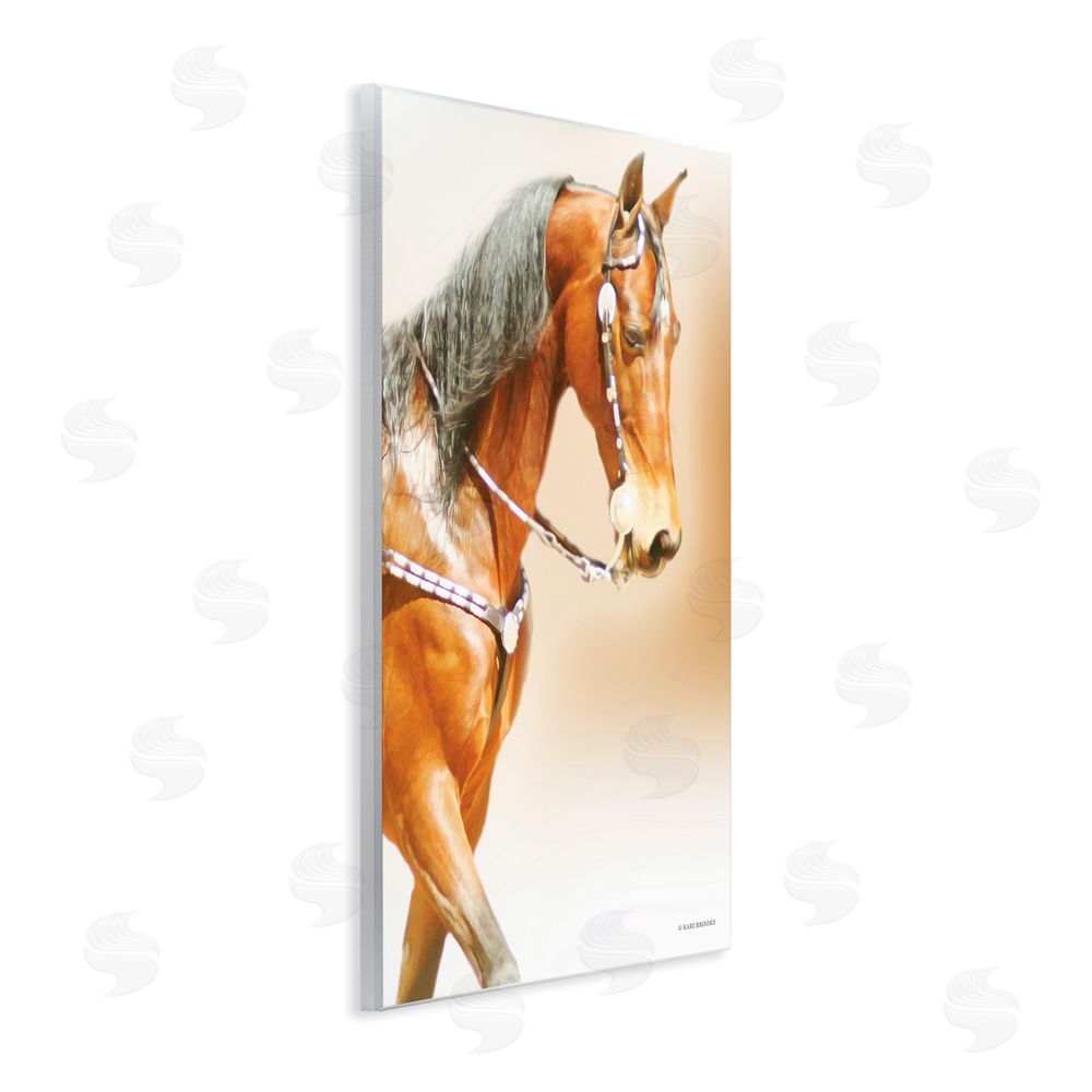 Kari Brooks Brown Majestic Horse Wall Plaque Art Print