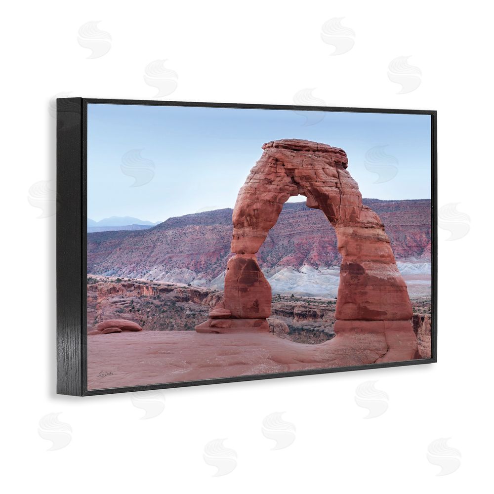 Lori Deiter Time's Sculpture Delicate Arch Black Framed Giclee Wall Art Print
