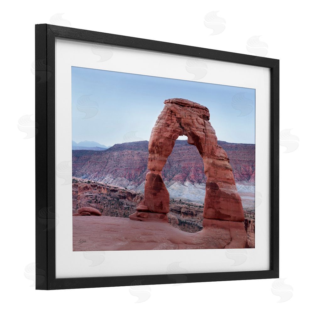 Lori Deiter Time's Sculpture Delicate Arch Black Framed Print Under Glass Wall Art
