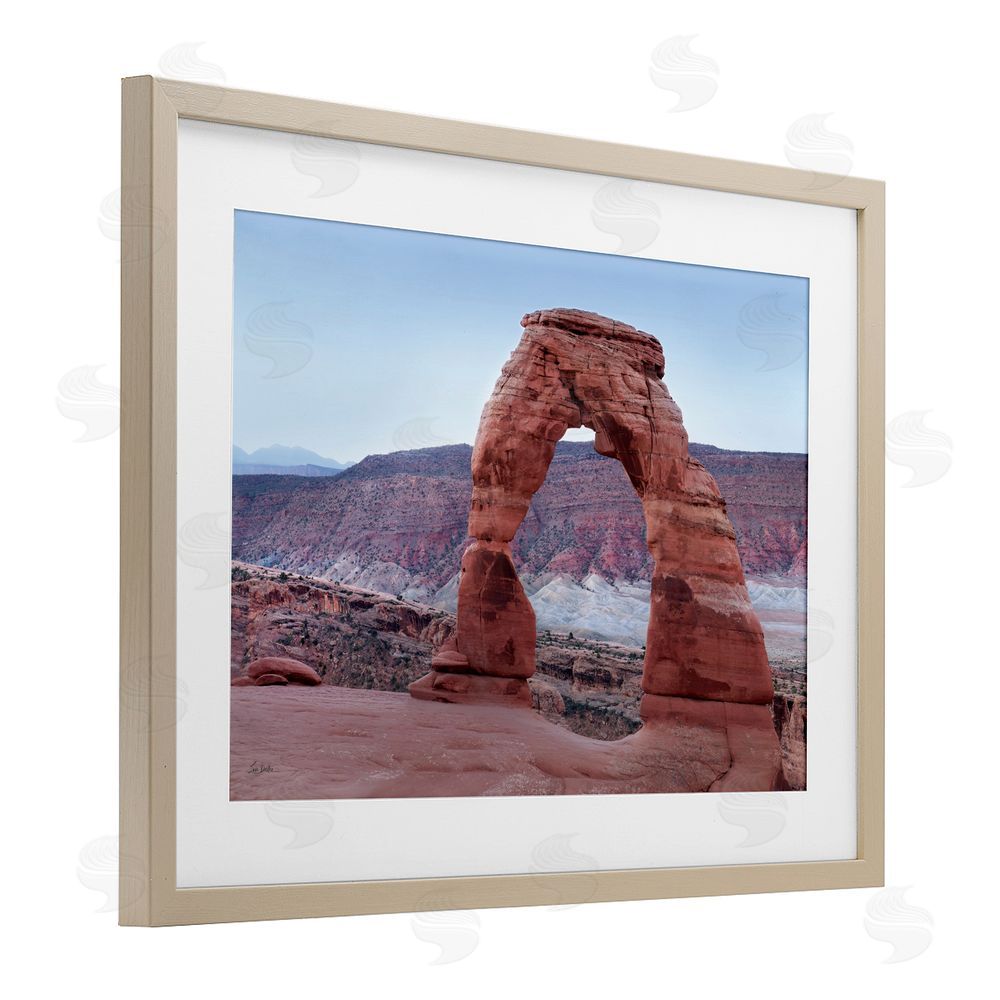 Lori Deiter Time's Sculpture Delicate Arch Birch Framed Print Under Glass Wall Art