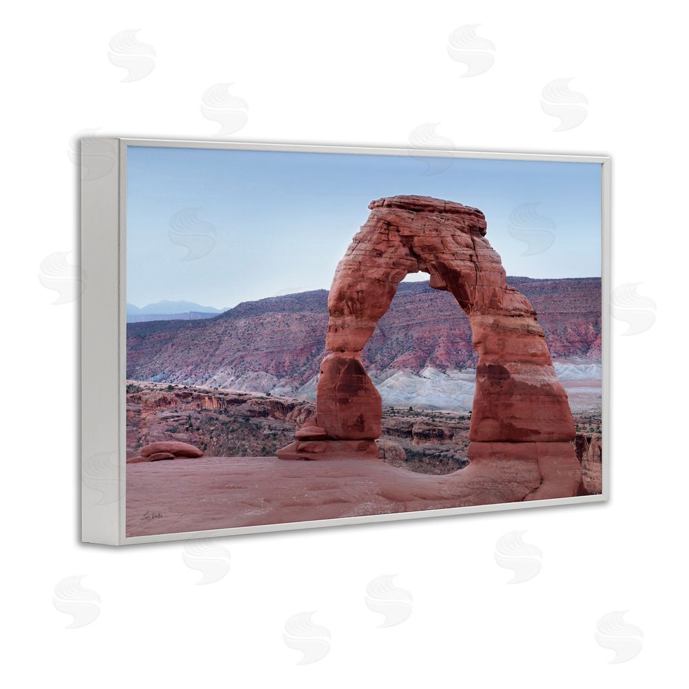 Lori Deiter Time's Sculpture Delicate Arch White Framed Giclee Wall Art Print
