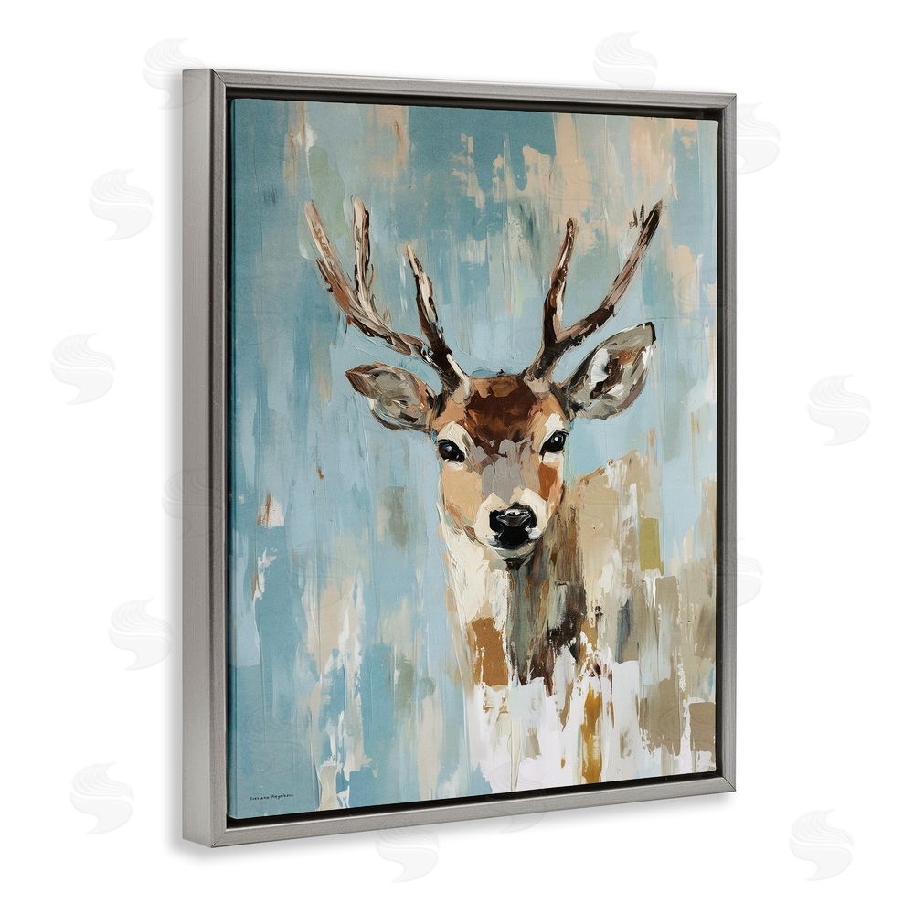 Svetlana Aleynikova Echoes Of The Wild Gray Floating Frame Canvas Wall Art Print