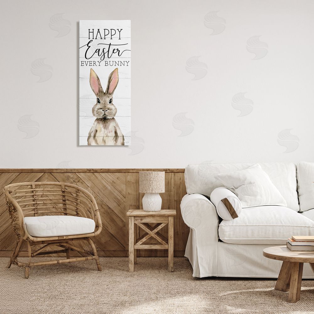 Lux + Me Designs Happy Easter Every Bunny Canvas Art on Wall